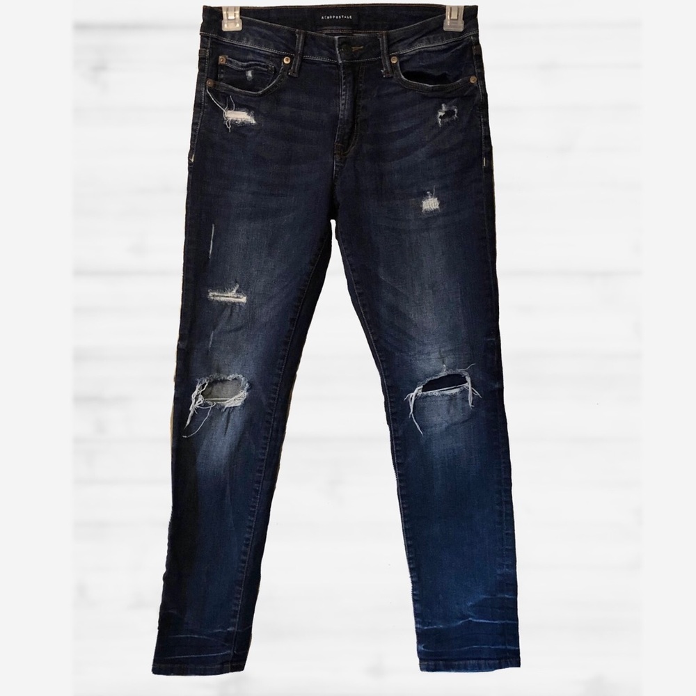 Aeropostale | Distressed Skinny Jeans | 30/30 - Picture 3 of 16